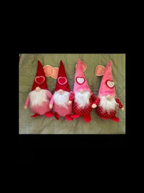 Valentine Gnomes Bean Bag Bottom Plush Bundle